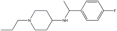 N-[1-(4-fluorophenyl)ethyl]-1-propylpiperidin-4-amine Struktur