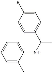 N-[1-(4-fluorophenyl)ethyl]-2-methylaniline Struktur