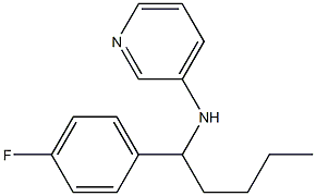 N-[1-(4-fluorophenyl)pentyl]pyridin-3-amine Struktur