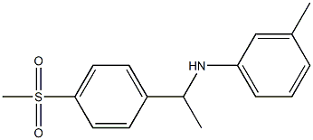 N-[1-(4-methanesulfonylphenyl)ethyl]-3-methylaniline Struktur