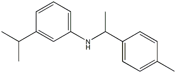 N-[1-(4-methylphenyl)ethyl]-3-(propan-2-yl)aniline Struktur