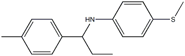 N-[1-(4-methylphenyl)propyl]-4-(methylsulfanyl)aniline Struktur