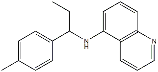 N-[1-(4-methylphenyl)propyl]quinolin-5-amine Struktur