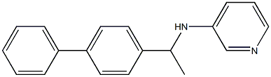 N-[1-(4-phenylphenyl)ethyl]pyridin-3-amine Struktur