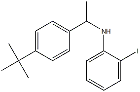 N-[1-(4-tert-butylphenyl)ethyl]-2-iodoaniline Struktur