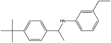 N-[1-(4-tert-butylphenyl)ethyl]-3-ethylaniline Struktur