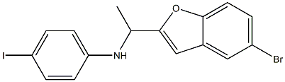 N-[1-(5-bromo-1-benzofuran-2-yl)ethyl]-4-iodoaniline Struktur