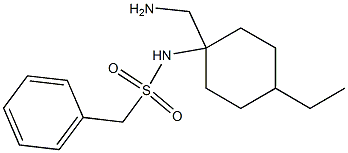 N-[1-(aminomethyl)-4-ethylcyclohexyl]-1-phenylmethanesulfonamide Struktur