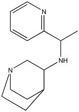 N-[1-(pyridin-2-yl)ethyl]-1-azabicyclo[2.2.2]octan-3-amine Struktur