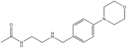 N-[2-({[4-(morpholin-4-yl)phenyl]methyl}amino)ethyl]acetamide Struktur