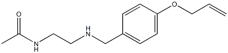 N-[2-({[4-(prop-2-en-1-yloxy)phenyl]methyl}amino)ethyl]acetamide Struktur