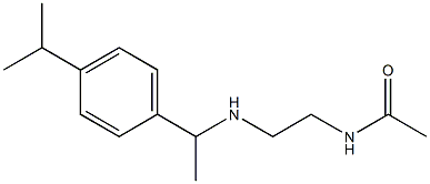 N-[2-({1-[4-(propan-2-yl)phenyl]ethyl}amino)ethyl]acetamide Struktur