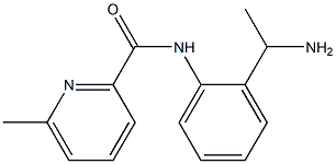 N-[2-(1-aminoethyl)phenyl]-6-methylpyridine-2-carboxamide Struktur