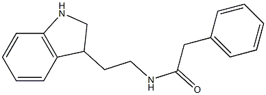 N-[2-(2,3-dihydro-1H-indol-3-yl)ethyl]-2-phenylacetamide Struktur