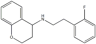 N-[2-(2-fluorophenyl)ethyl]-3,4-dihydro-2H-1-benzopyran-4-amine Struktur