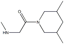 N-[2-(3,5-dimethylpiperidin-1-yl)-2-oxoethyl]-N-methylamine Struktur