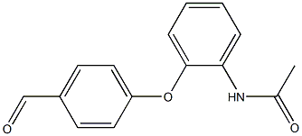 N-[2-(4-formylphenoxy)phenyl]acetamide Struktur