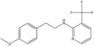 N-[2-(4-methoxyphenyl)ethyl]-3-(trifluoromethyl)pyridin-2-amine Struktur