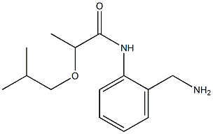 N-[2-(aminomethyl)phenyl]-2-(2-methylpropoxy)propanamide Struktur