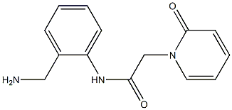 N-[2-(aminomethyl)phenyl]-2-(2-oxopyridin-1(2H)-yl)acetamide Struktur