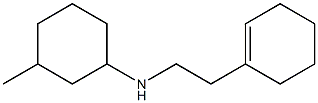 N-[2-(cyclohex-1-en-1-yl)ethyl]-3-methylcyclohexan-1-amine Struktur