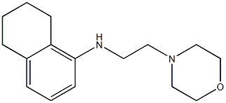 N-[2-(morpholin-4-yl)ethyl]-5,6,7,8-tetrahydronaphthalen-1-amine Struktur