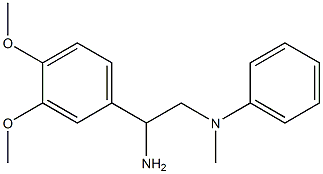 N-[2-amino-2-(3,4-dimethoxyphenyl)ethyl]-N-methyl-N-phenylamine Struktur