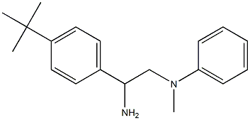 N-[2-amino-2-(4-tert-butylphenyl)ethyl]-N-methylaniline Struktur