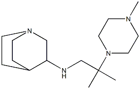 N-[2-methyl-2-(4-methylpiperazin-1-yl)propyl]-1-azabicyclo[2.2.2]octan-3-amine Struktur