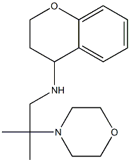 N-[2-methyl-2-(morpholin-4-yl)propyl]-3,4-dihydro-2H-1-benzopyran-4-amine Struktur