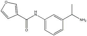 N-[3-(1-aminoethyl)phenyl]-3-furamide Struktur