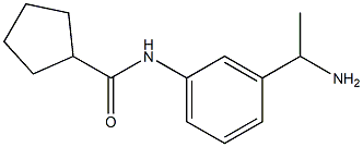 N-[3-(1-aminoethyl)phenyl]cyclopentanecarboxamide Struktur