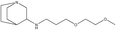 N-[3-(2-methoxyethoxy)propyl]-1-azabicyclo[2.2.2]octan-3-amine Struktur