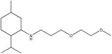 N-[3-(2-methoxyethoxy)propyl]-5-methyl-2-(propan-2-yl)cyclohexan-1-amine Struktur