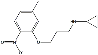 N-[3-(5-methyl-2-nitrophenoxy)propyl]cyclopropanamine Struktur