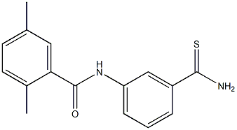 N-[3-(aminocarbonothioyl)phenyl]-2,5-dimethylbenzamide Struktur