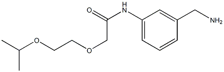 N-[3-(aminomethyl)phenyl]-2-[2-(propan-2-yloxy)ethoxy]acetamide Struktur