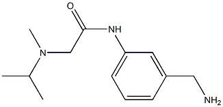 N-[3-(aminomethyl)phenyl]-2-[isopropyl(methyl)amino]acetamide Struktur