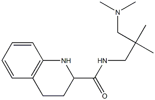 N-[3-(dimethylamino)-2,2-dimethylpropyl]-1,2,3,4-tetrahydroquinoline-2-carboxamide Struktur