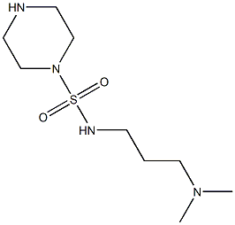 N-[3-(dimethylamino)propyl]piperazine-1-sulfonamide Struktur