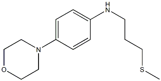 N-[3-(methylsulfanyl)propyl]-4-(morpholin-4-yl)aniline Struktur