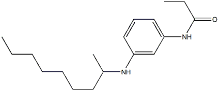 N-[3-(nonan-2-ylamino)phenyl]propanamide Struktur