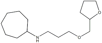 N-[3-(oxolan-2-ylmethoxy)propyl]cycloheptanamine Struktur