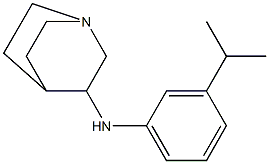 N-[3-(propan-2-yl)phenyl]-1-azabicyclo[2.2.2]octan-3-amine Struktur