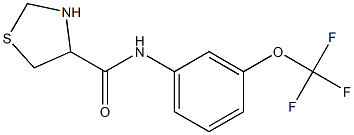 N-[3-(trifluoromethoxy)phenyl]-1,3-thiazolidine-4-carboxamide Struktur