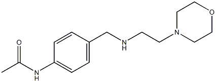 N-[4-({[2-(morpholin-4-yl)ethyl]amino}methyl)phenyl]acetamide Struktur