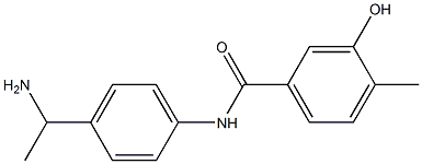 N-[4-(1-aminoethyl)phenyl]-3-hydroxy-4-methylbenzamide Struktur