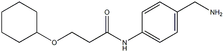 N-[4-(aminomethyl)phenyl]-3-(cyclohexyloxy)propanamide Struktur