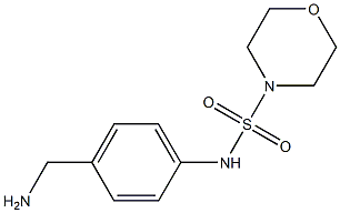 N-[4-(aminomethyl)phenyl]morpholine-4-sulfonamide Struktur