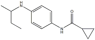 N-[4-(butan-2-ylamino)phenyl]cyclopropanecarboxamide Struktur